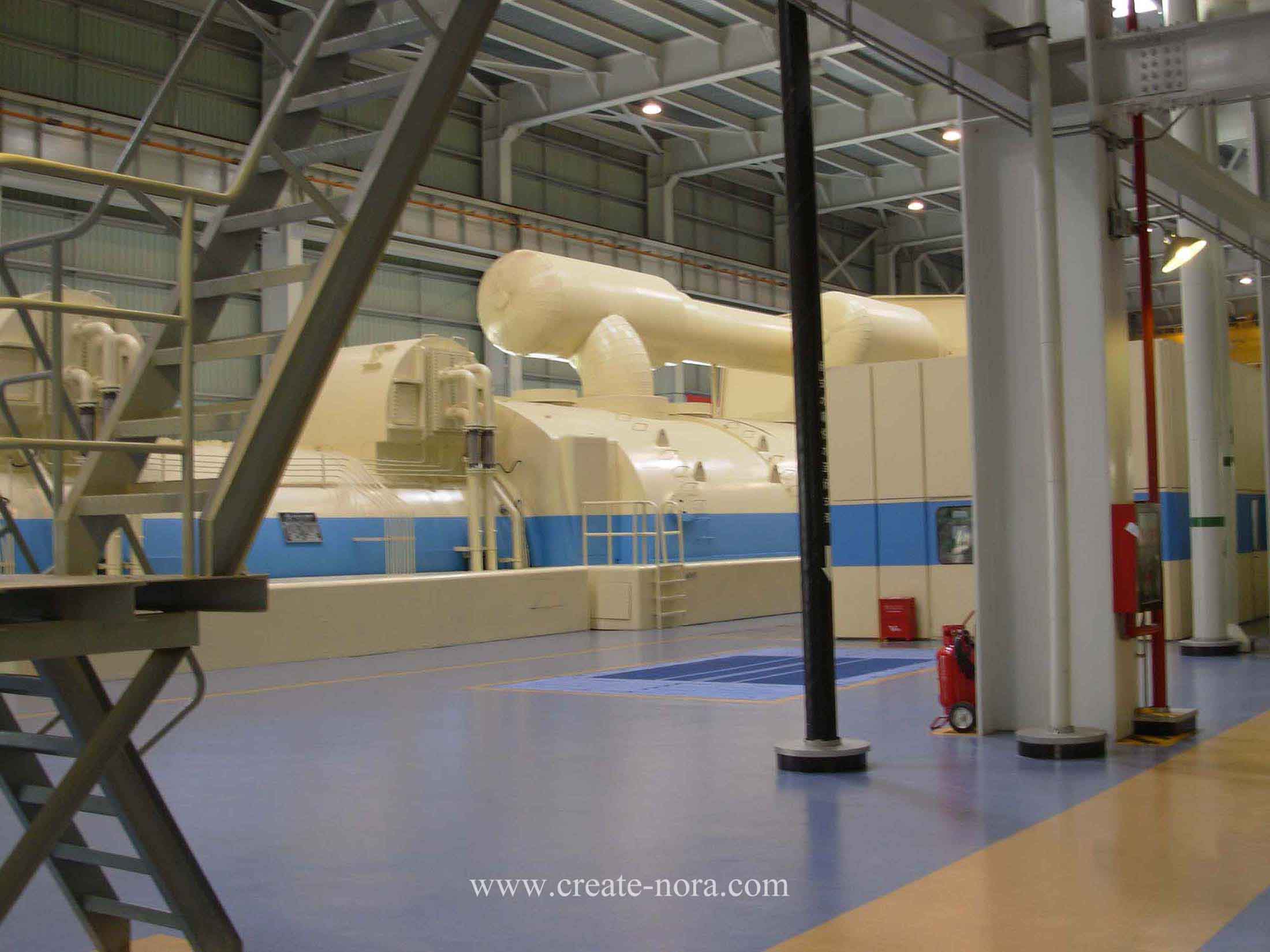 the photo of nora rubber flooring in Ninghai Power Plant 2